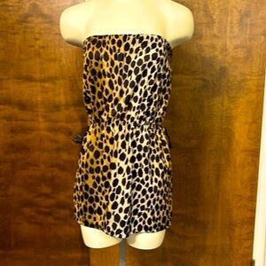 Vintage Lady Cameo Dallas Leopard Print Strapless Intimate